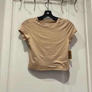 Tan Crop Top